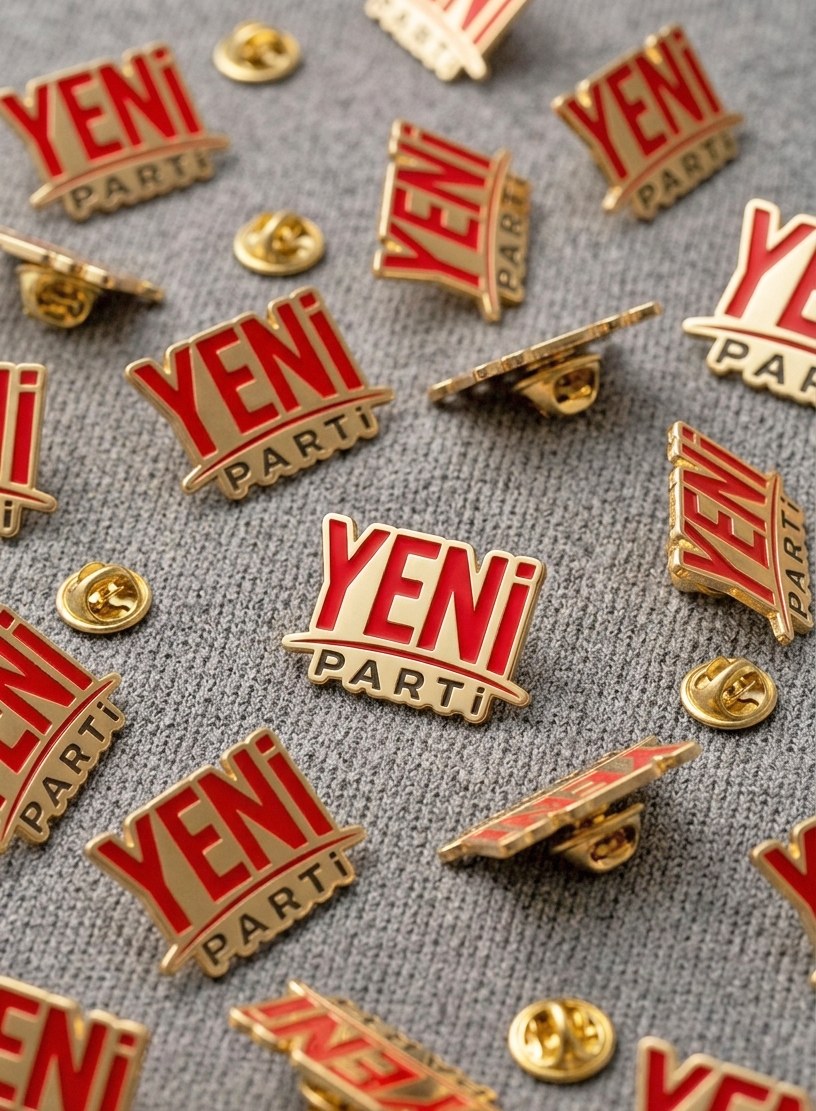 Yeni Parti Metal Yaka Rozeti - Yeni Parti Rozeti
