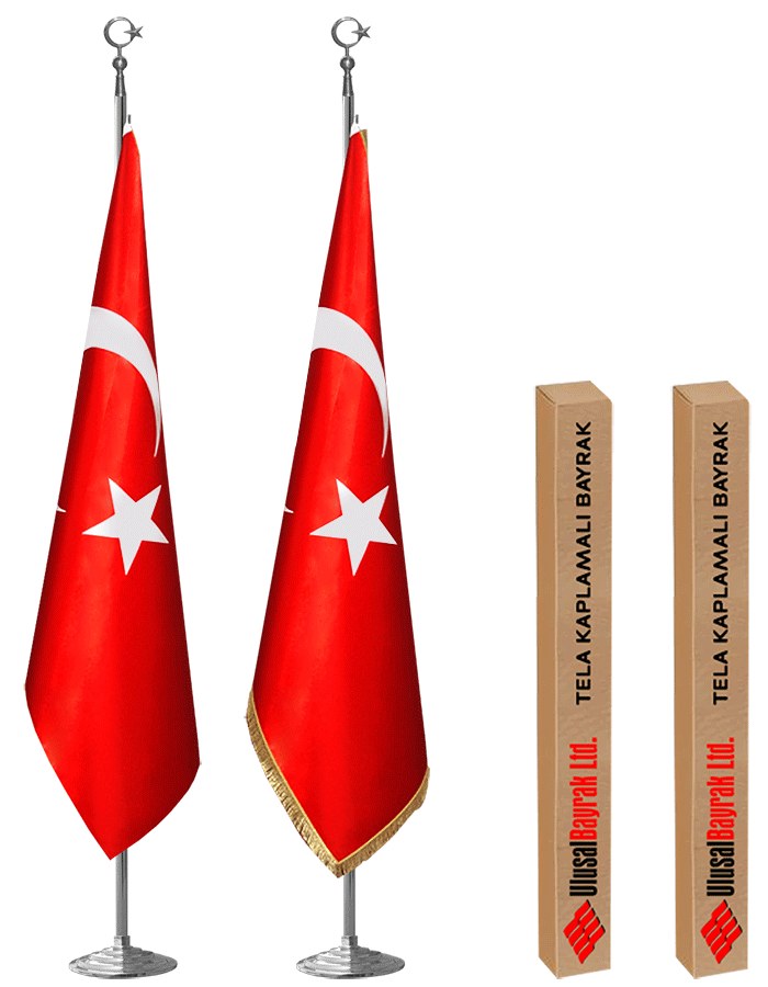 Telalı Saten Türk Bayrağı - TELALI BAYRAK - TÜRK BAYRAĞI