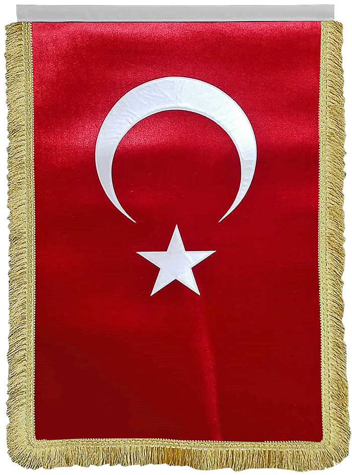 Klasik Saten Makam Türk Bayrağı - STANDART TÜRK BAYRAĞI
