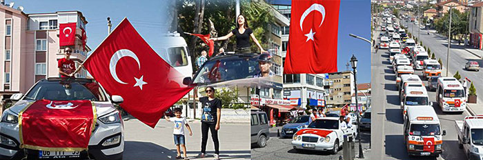 Araçlarda Kullanılan Türk Bayrağı - Araç Konvoyu Bayrağı