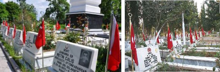 Şehit Mezarlığı İçin Türk Bayrağı - Kabristan / Mezarlık Bayrağı