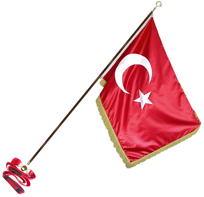 Ahşap Makam Bayrak Direği - Salon Direği