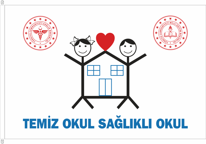 MEB Beyaz Bayrak - Temiz Okul Sağlıklı Okul Bayrak ve Flaması