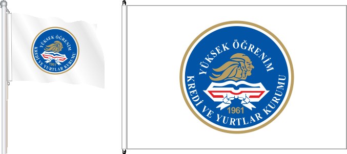 YURTKUR - Yüksek Öğrenim Kredi ve Yurtlar Kurumu Bayrağı