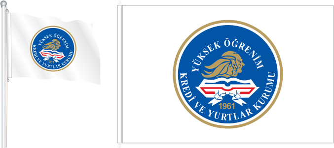 YURTKUR - Yüksek Öğrenim Kredi ve Yurtlar Kurumu Bayrağı