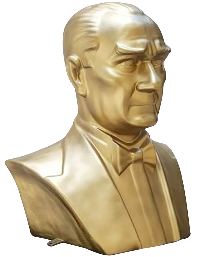 80 cm Fiberglass Atatürk Büstü - 80FGKM2