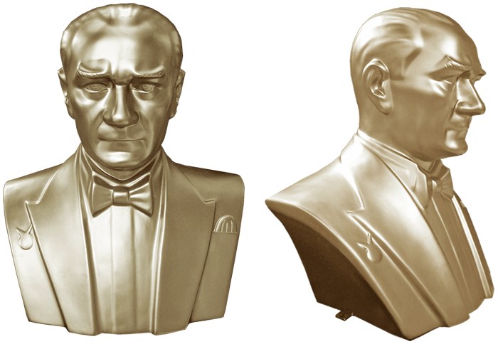 80 cm Fiberglass Atatürk Büstü - 80FGKM2