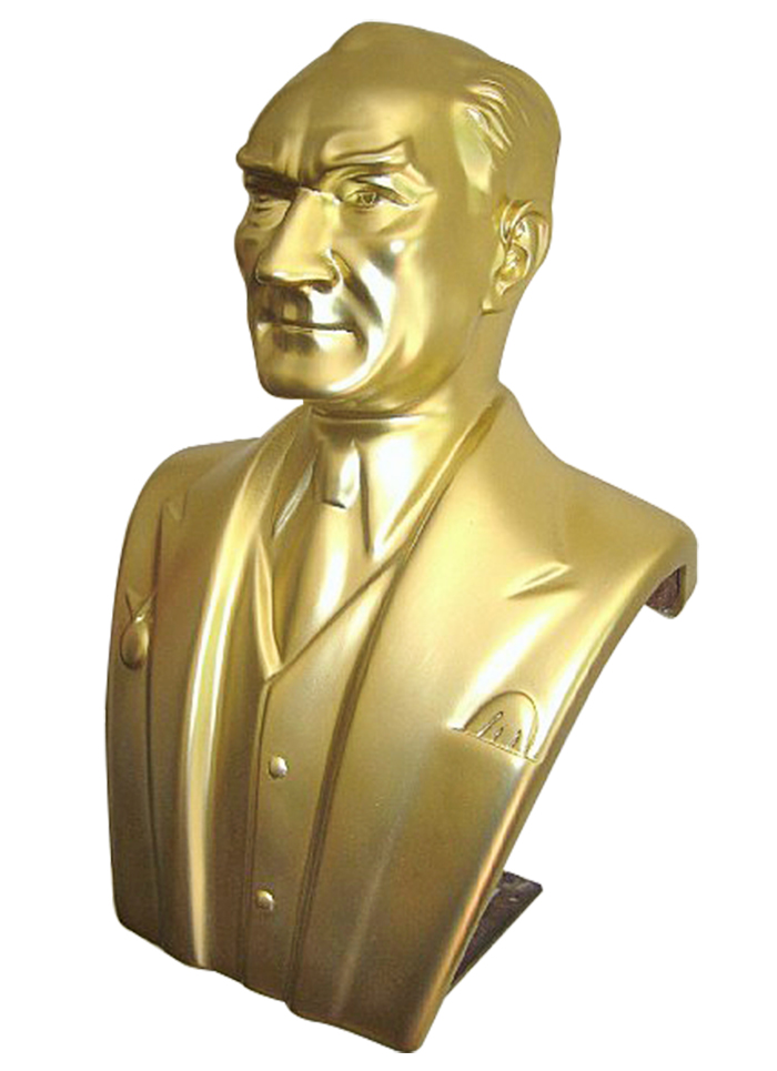 70 cm Fiberglass Atatürk Büstü - 70FGKM1