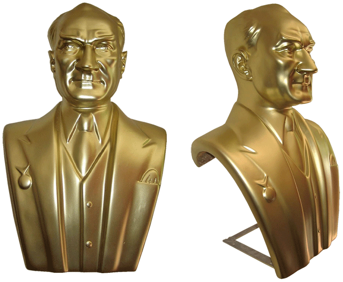 70 cm Fiberglass Atatürk Büstü - 70FGKM1