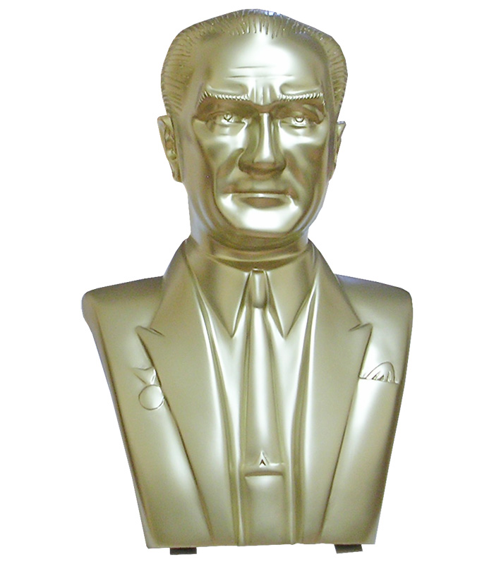 70 cm Fiberglass Atatürk Büstü - 70FGKM1