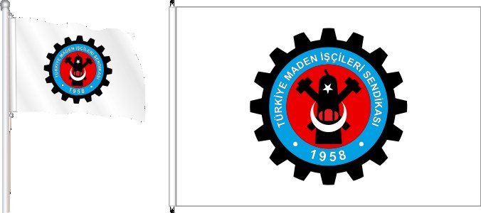 Türkiye Maden İşçileri Sendikası Bayrak ve Flamaları