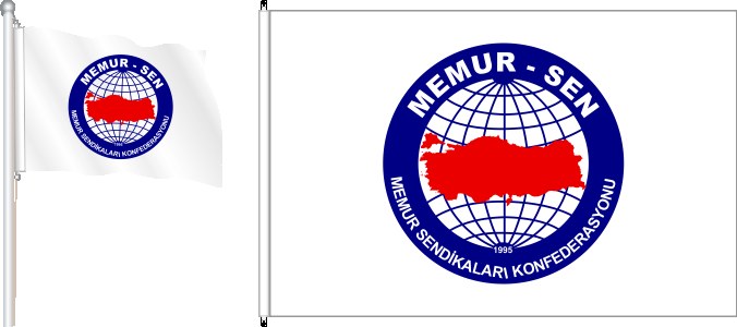 Memur-Sen Memur Sendikaları Konfederasyonu Bayrak ve Flamaları
