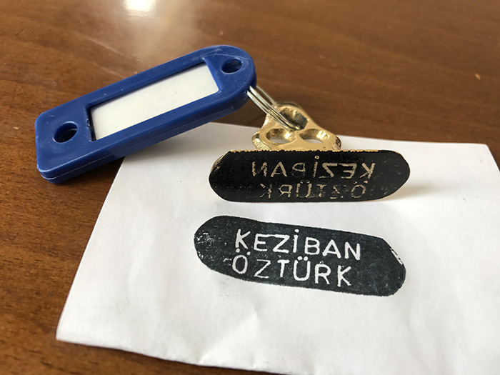 KM02 Pirinç Kazıma İmza Mühürü - Büyük Boy