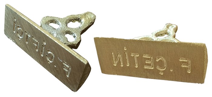 KM06 - Büyük Boy Pirinç Kazıma İmza Mühürü