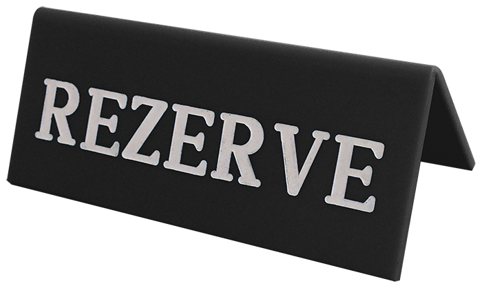 R02 - Renkli Pleksiglass Masa Rezerve Yazıları