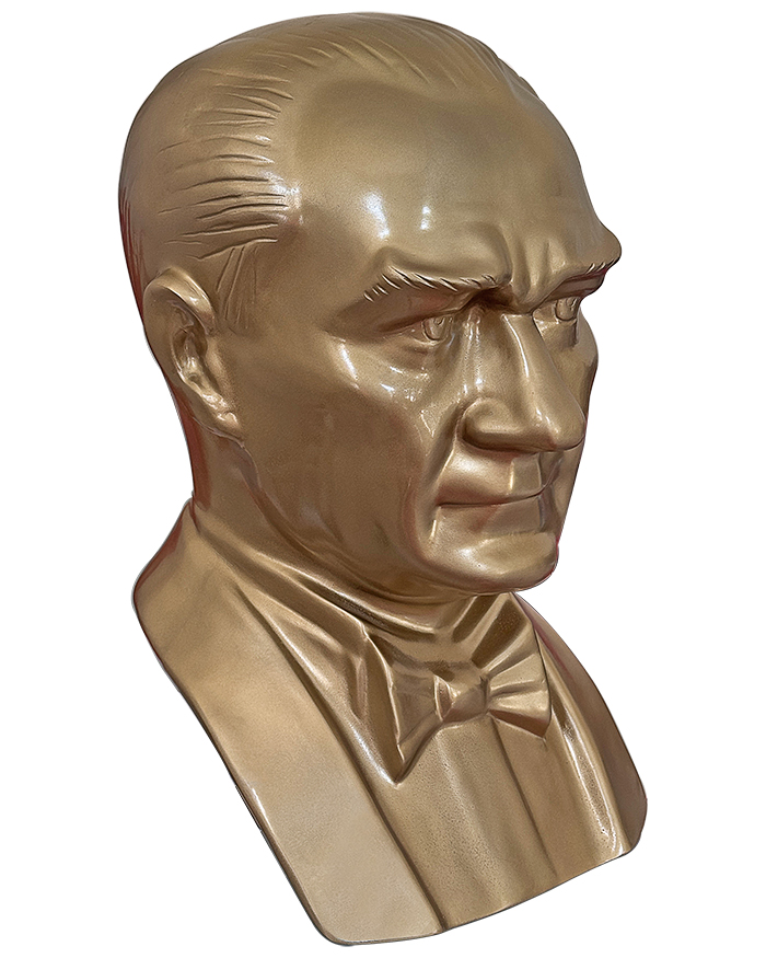60 cm Fiberglass Atatürk Büstü - 60FGOM1
