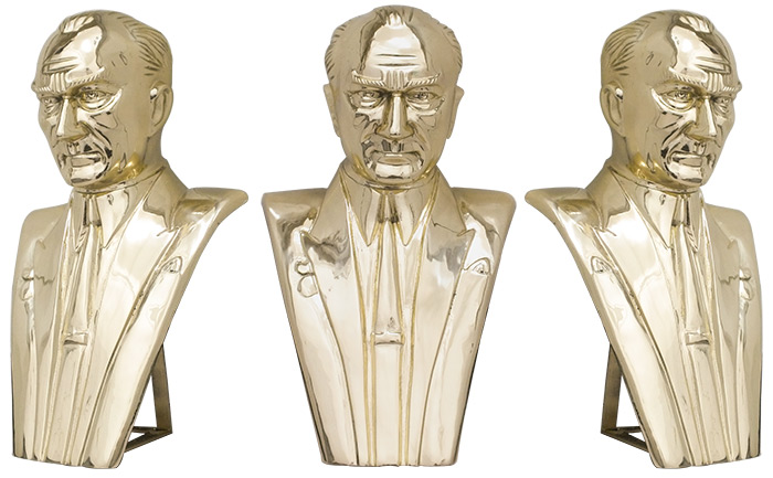 70 cm Pirinç Atatürk Büstü - 70PABKM