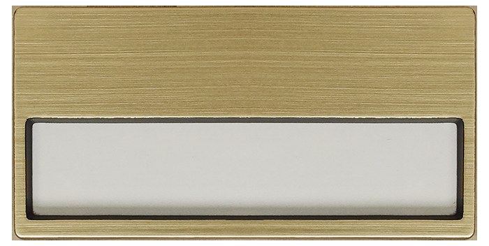 PYK01 Plastik Yaka İsimliği - Gümüş