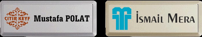 MYK02 Metal Yaka İsimliği