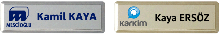 MYK03 Metal Yaka İsimliği