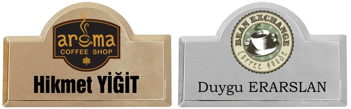 MYK04 Kubbeli Metal Yaka İsimliği