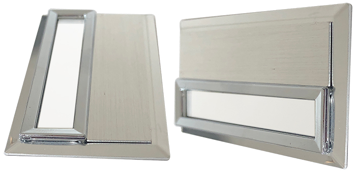 MYK06 Pencereli Metal Yaka İsimliği