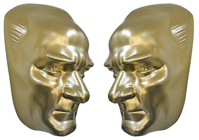 70 cm Fiberglass Atatürk Maskı