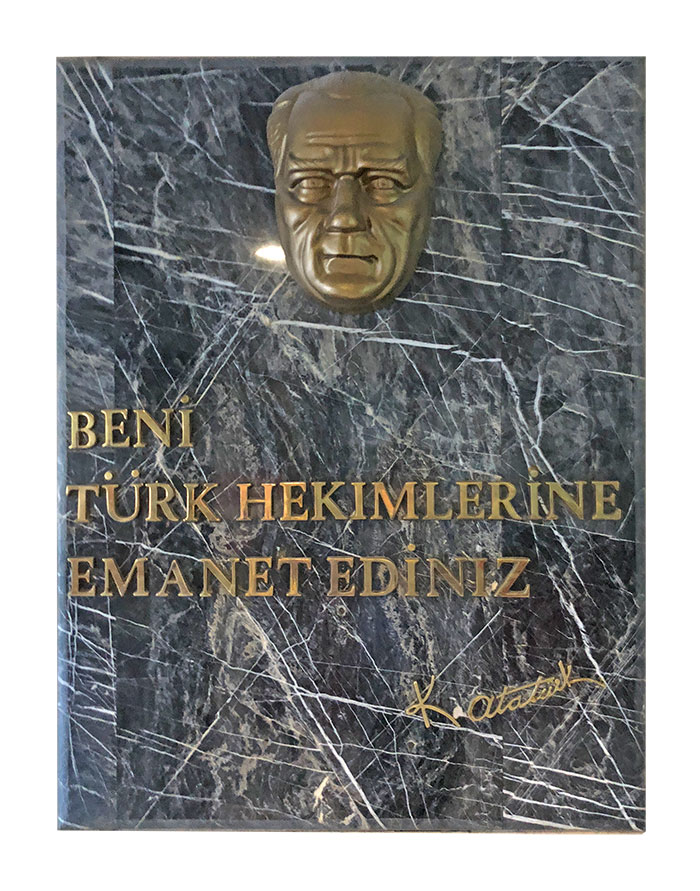 40 cm Döküm Alüminyum Atatürk Maskı
