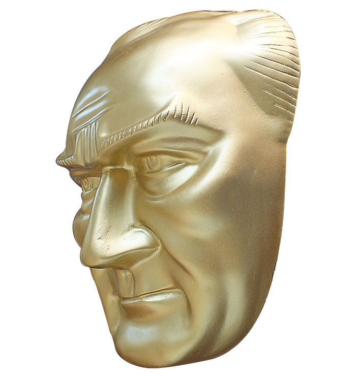 70 cm Alüminyum Atatürk Maskı