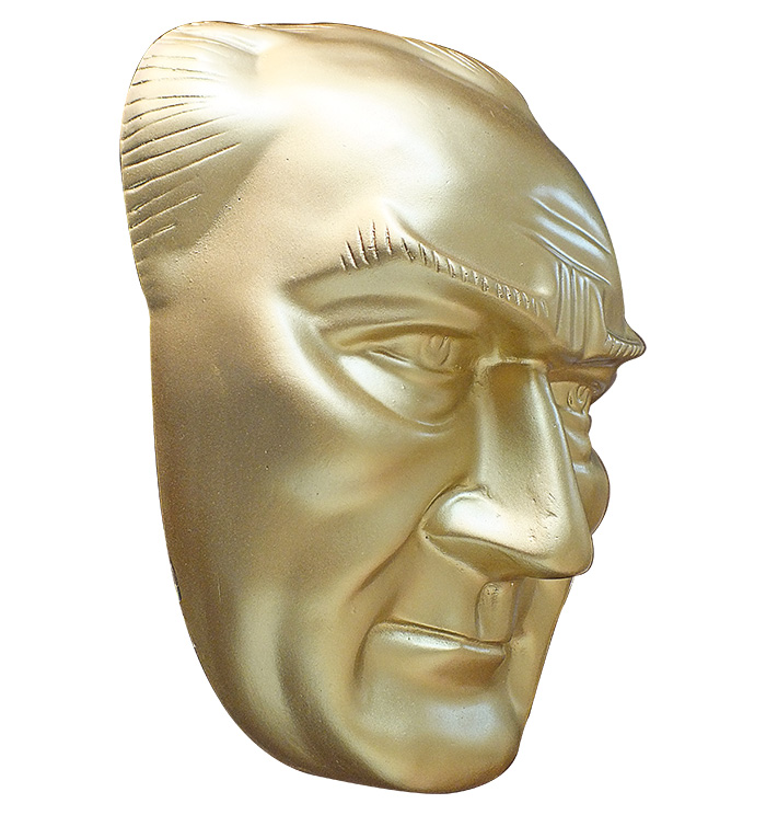 70 cm Alüminyum Atatürk Maskı