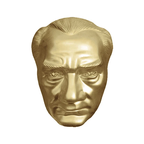 70 cm Alüminyum Atatürk Maskı