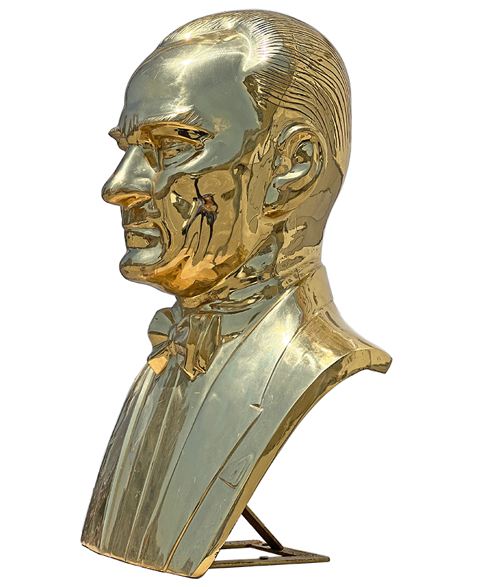 85 cm Pirinç Atatürk Büstü - 85PABKM