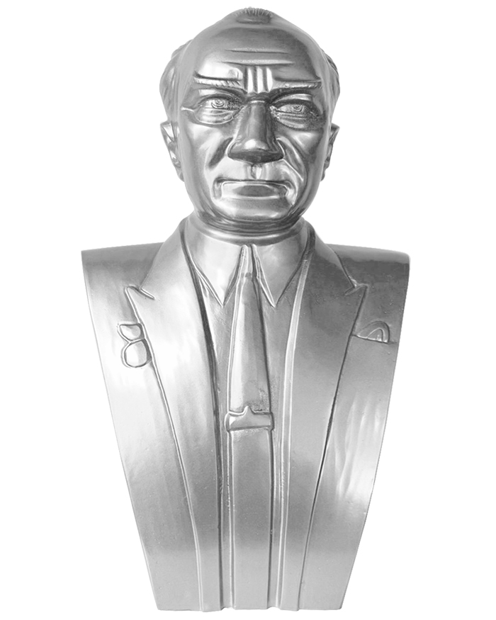 70 cm Alüminyum Atatürk Büstü - 70AABS