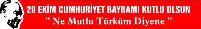 29 Ekim Cumhuriyet Bayramı Kutlamaları Saten Yaka Kokartı