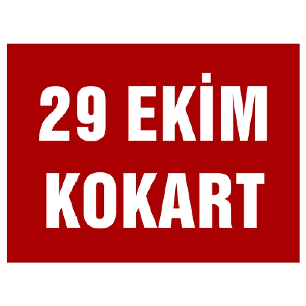 29 Ekim Cumhuriyet Bayramı Kutlamaları Saten Yaka Kokartı
