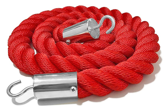 PBH01 Bariyer Halatı Kırmızı Örme Halat