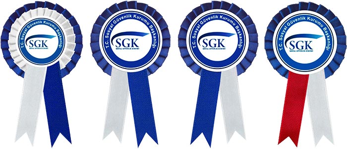 SGK Sosyal Güvenlik Kurumu Haftası Saten Yaka Kokartı - SGK KOKARTI