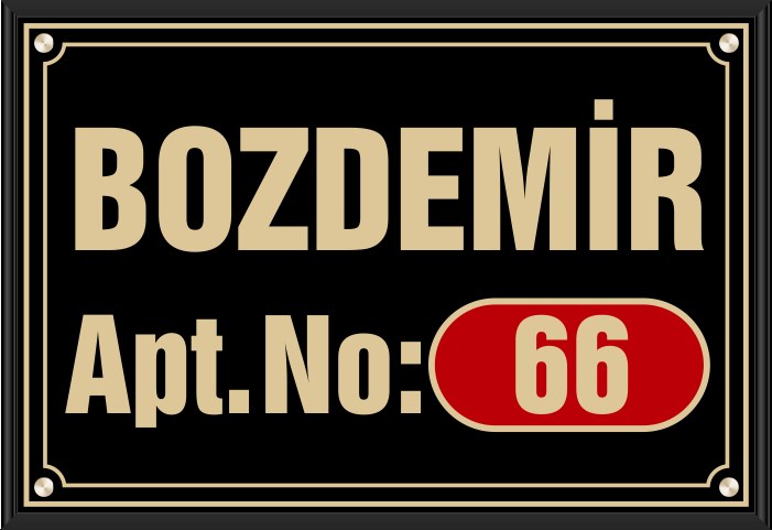 Pirinç Apartman ( Bina-Site ) Tabelası