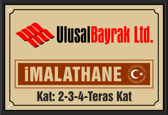 Kapı Önü Pirinç İşyeri-Şirket Tabelası ve Levhaları
