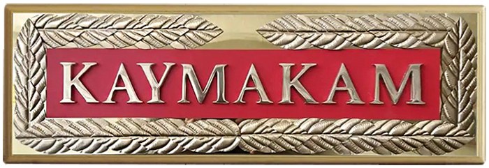 Kaymakam Makam Odası Kapı Tabelası ve Kapı Levhaları