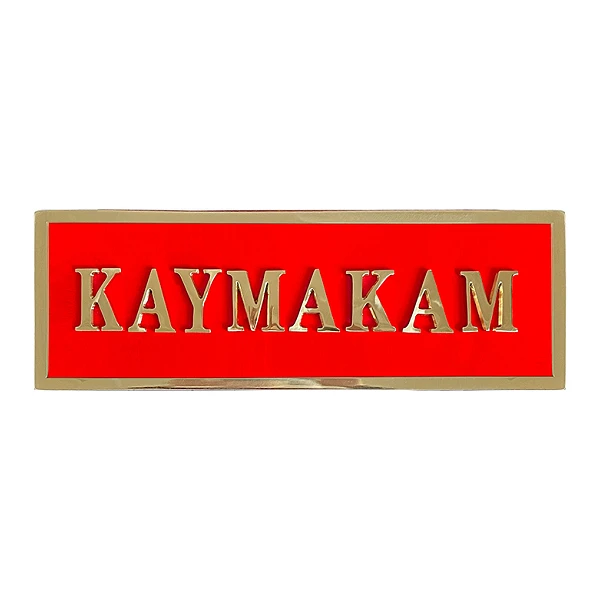 Kaymakam Makam Odası Kapı Tabelası ve Kapı Levhaları