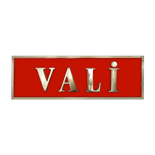 Vali Odası Kapı Önü Tabelası ve Levhaları