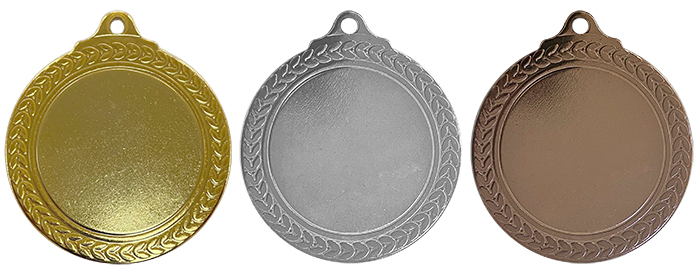 M4 - Klasik Pres Baskı Madalya - Altın, Gümüş, Bronz
