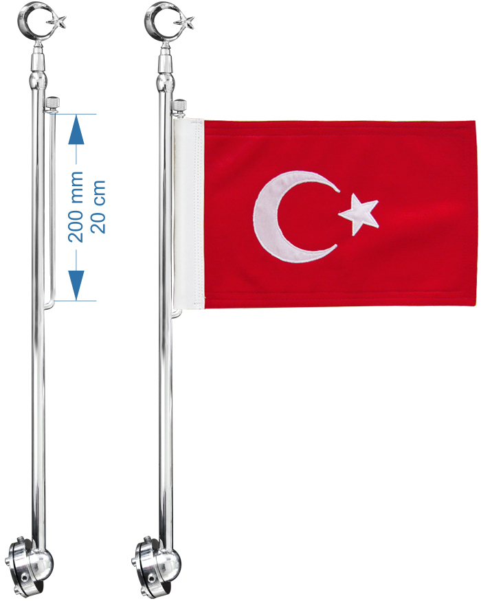 Makam Aracı Takmatik Otofors Bayrak Direği TOD63