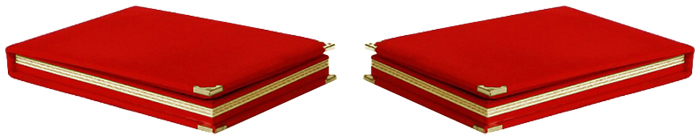 9x12 cm Yeni Model Şapkalı Plaket Kutusu