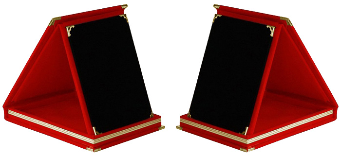9x12 cm Yeni Model Şapkalı Plaket Kutusu
