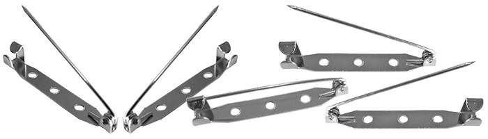 YK11 Metal Yaka İsimliği İğnesi - Broş İğnesi 38,5 mm
