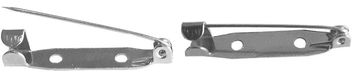 YK12 Metal Yaka İsimliği İğnesi - Broş İğnesi 30 mm