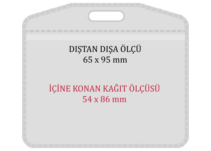 NP1 Naylon Kart Poşeti - Plastik 65x95 mm - DİK