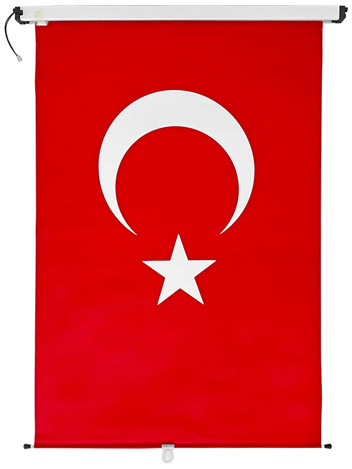 STR100150 Stor Türk Bayrağı 100x150 cm DİKEY - ÖZEL İMALAT